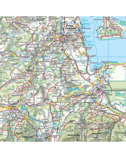 Cartographia WKD5203 Chiemsee, Simssee, Marquartstein, Traunstein turistatérkép - Freytag - 9783707920390