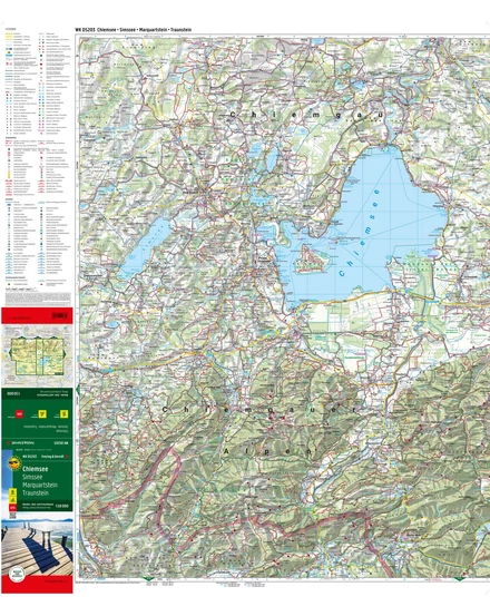 Cartographia WKD5203 Chiemsee, Simssee, Marquartstein, Traunstein turistatérkép - Freytag - 9783707920390