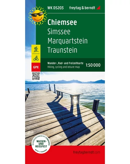 Cartographia WKD5203 Chiemsee, Simssee, Marquartstein, Traunstein turistatérkép - Freytag - 9783707920390
