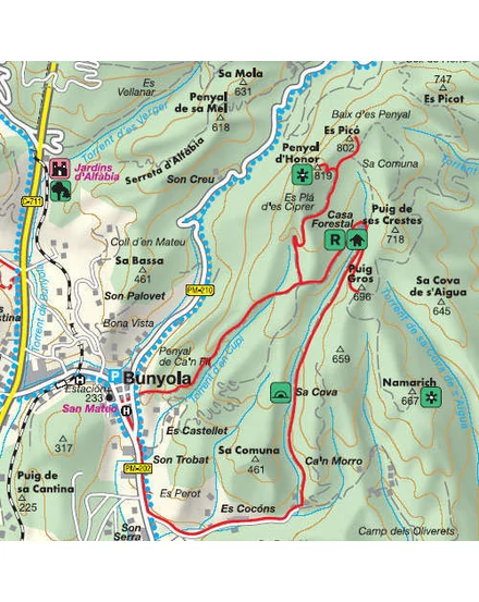 Mallorca Tramuntana turistatérkép