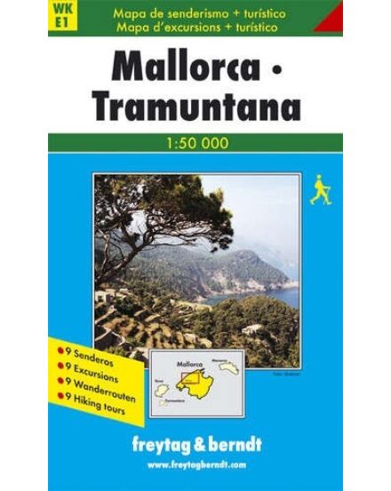 Cartographia WKE1 Mallorca Tramuntana turistatérkép - Freytag 9783850848114