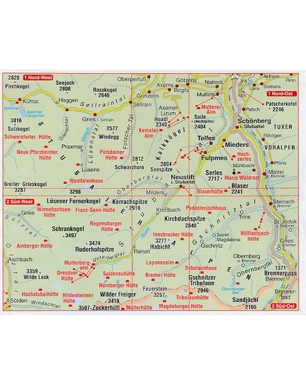 Cartographia WM 418 Stubaital XL turistatérkép -  9783990446980