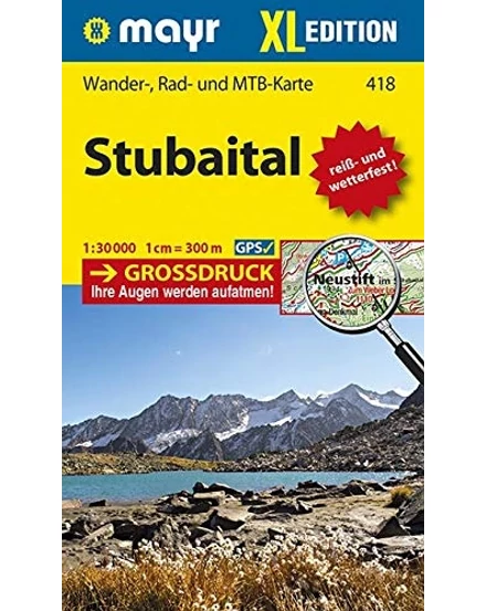 Cartographia WM 418 Stubaital XL turistatérkép -  9783990446980