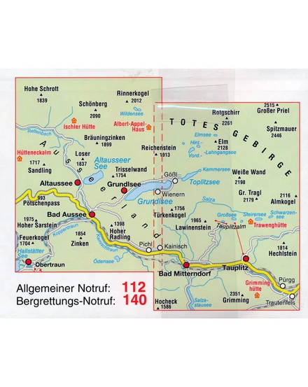 Cartographia-WM 540 Ausseerland - Totes Gebirge XL turistatérkép -  9783850261678