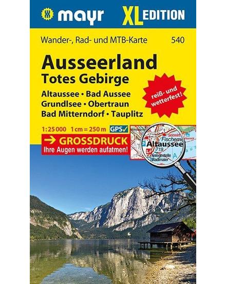 Cartographia-WM 540 Ausseerland - Totes Gebirge XL turistatérkép -  9783850261678