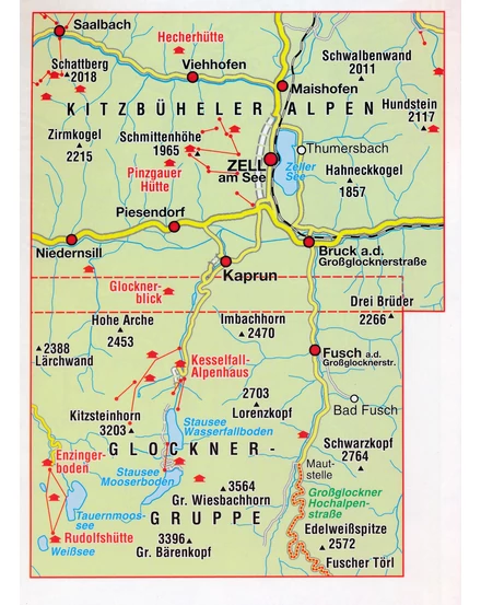 Cartographia-WM 574 Zell am See - Kaprun XL turistatérkép -  9783991211075