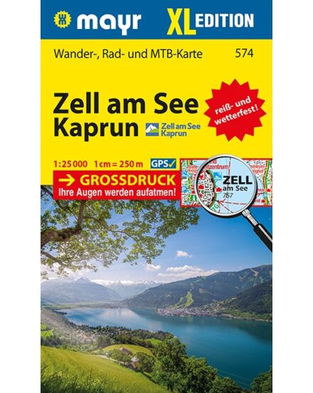 Cartographia-WM 574 Zell am See - Kaprun XL turistatérkép -  9783991211075