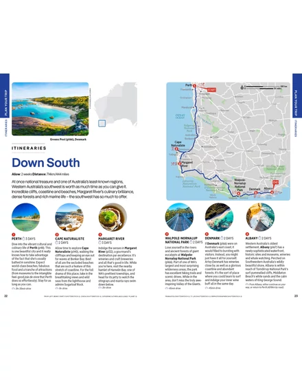 Ausztrália nyugati partvidék útikönyv Lonely Planet (angol)