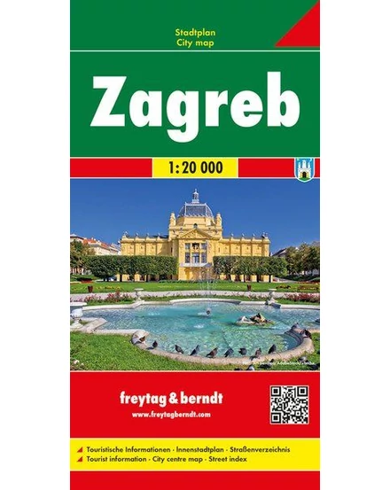 Cartographia Zágráb térkép (Freytag) 9783707916751