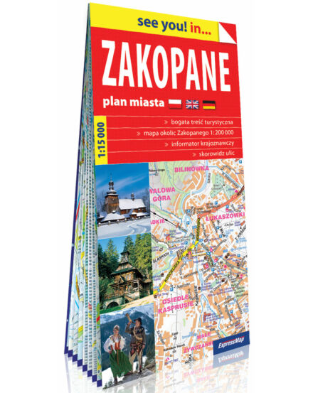 Cartographia Zakopane várostérkép 9788380465862