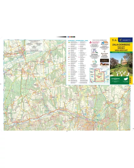 Cartographia Zalai-dombság (északi rész), Göcsej és Vasi-hegyhát turistatérkép-9786155864087