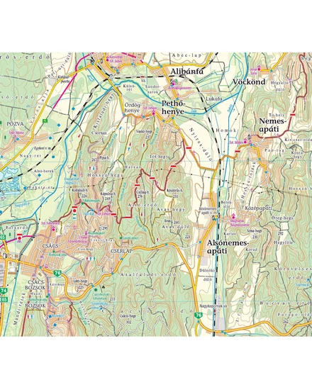 Cartographia Zalai-dombság (északi rész), Göcsej és Vasi-hegyhát turistatérkép-9786155864087
