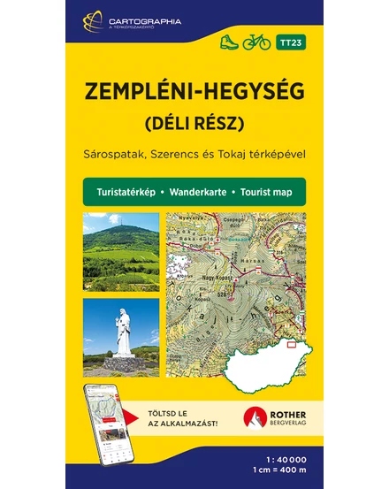 Cartographia Zempléni-hegység (déli rész) turistatérkép [23] 9789633539873