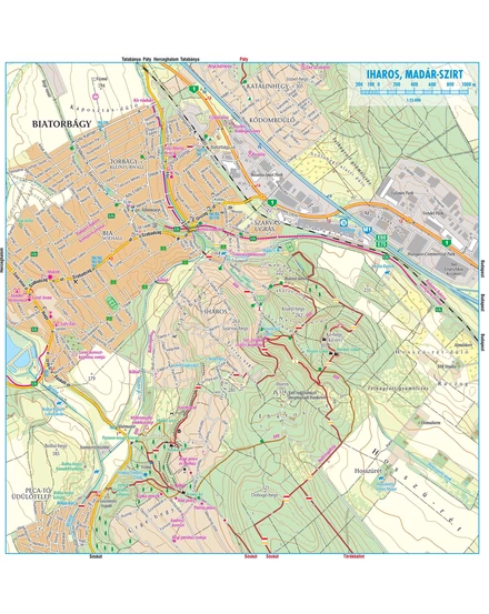 Zsámbéki-medence, Etyeki-dombság, Váli-völgy térkép