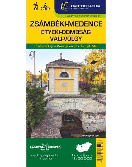 Cartographia Zsámbéki-medence, Etyeki-dombság térkép 9786155864186