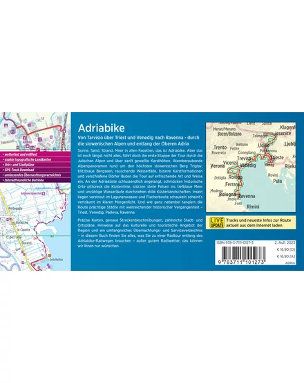 Cartographia Adria kerékpáros kalauz (német) - Esterbauer-9783711101273