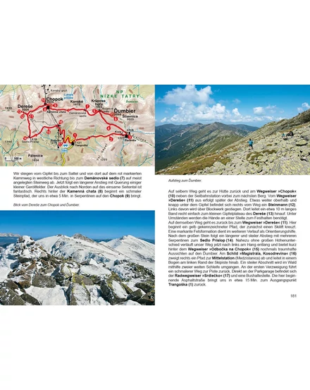 Cartographia Alacsony-Tátra és Szlovák Paradicsom Rother túrakalauz (német)-9783763345564