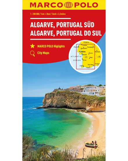 Cartographia-Algarve, Dél-Portugália térkép - Marco Polo-9783575016713