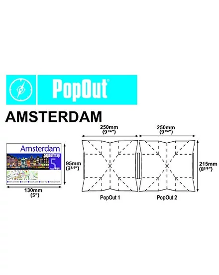 Cartographia Amszterdam PopOut várostérkép 9781910218914