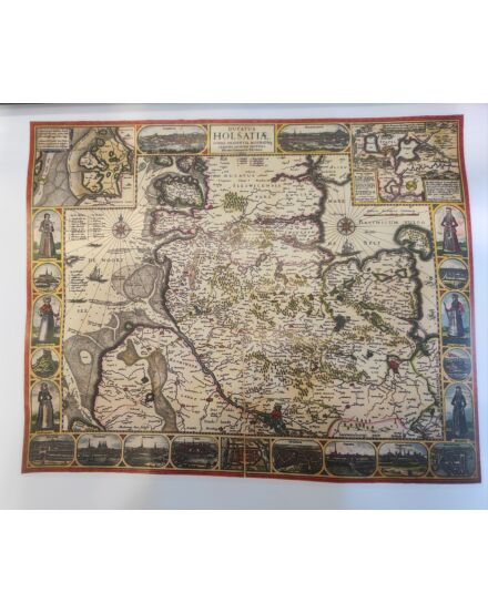 Cartographia Antik Holstein íves térkép 31 x 27 5999552542050