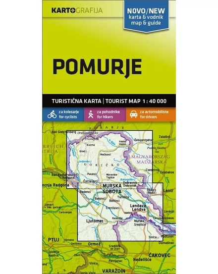 Pomurje turistatérkép kalauzzal
