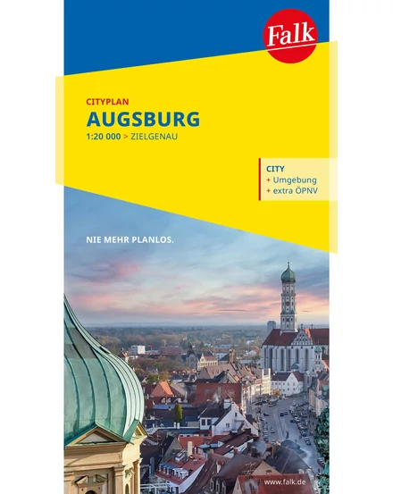 Cartographia Augsburg zseb várostérkép (Cityplan) 9783827901163