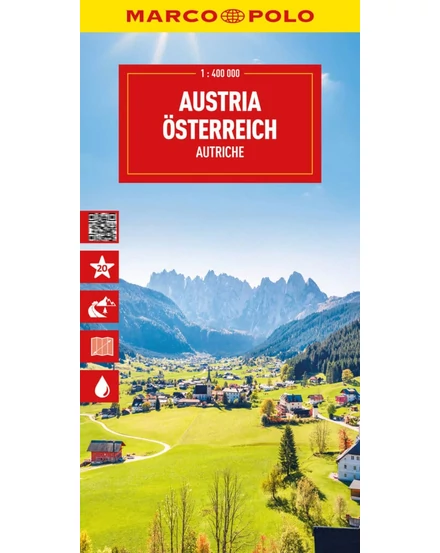 Cartographia Ausztria térkép-Marco Polo-9783575022059