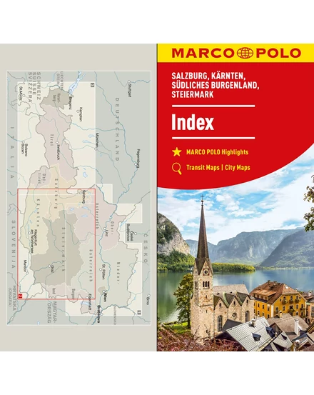 Cartographia Ausztria résztérkép 2. - Salzburg, Karintia, Stájerország, Dél-Burgenland-9783575016577