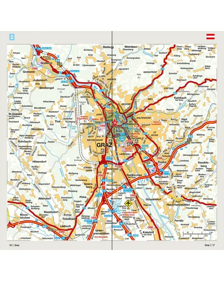 Cartographia Ausztria résztérkép 2. - Salzburg, Karintia, Stájerország, Dél-Burgenland-9783575016577