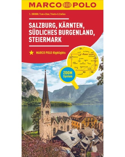 Cartographia Ausztria résztérkép 2. - Salzburg, Karintia, Stájerország, Dél-Burgenland-9783575016577