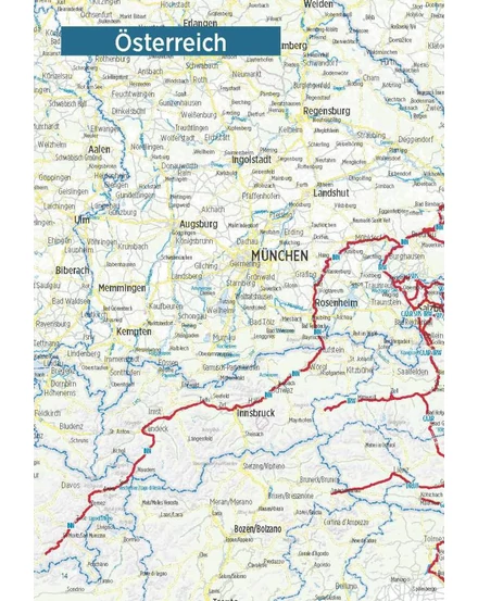 Cartographia Ausztria, Svájc, Olaszország kerékpáros kalauz - Esterbauer - 9783711101389