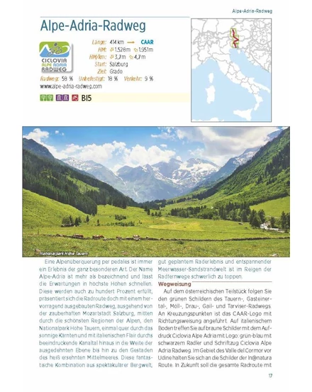 Cartographia Ausztria, Svájc, Olaszország kerékpáros kalauz - Esterbauer - 9783711101389