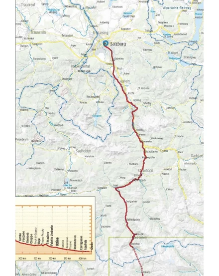 Cartographia Ausztria, Svájc, Olaszország kerékpáros kalauz - Esterbauer - 9783711101389