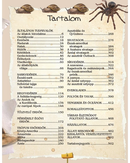 Cartographia Az állatok nagy könyve - Napraforgó-9789634455059
