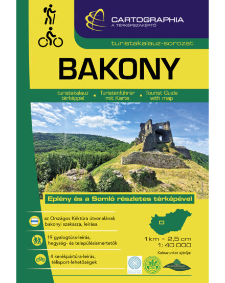 Cartographia Bakony turistakalauz 9789633531372