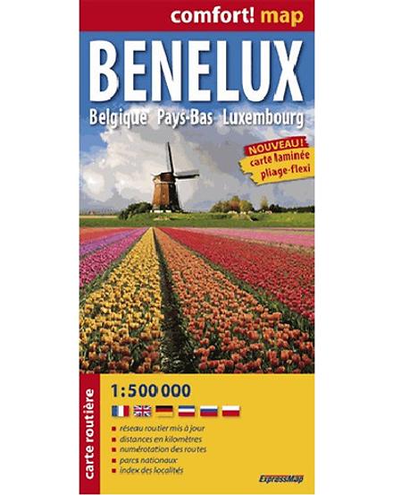 Cartographia Benelux államok Comfort térkép 9788375465105