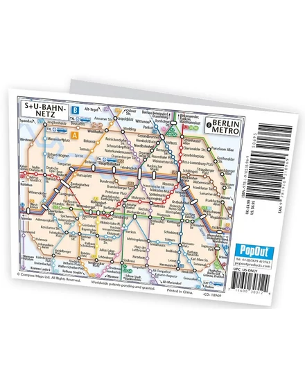 Cartographia Berlin PopOut várostérkép 9781910218969