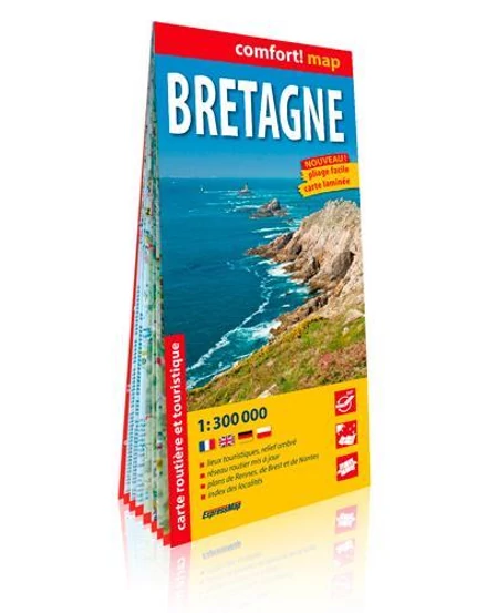 Cartographia Bretagne Comfort térkép (laminált) 9788380467385
