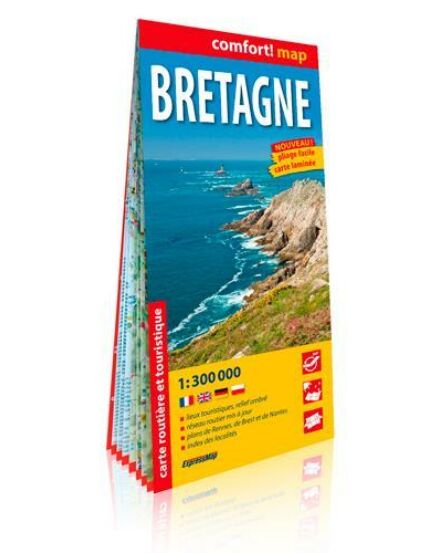 Cartographia Bretagne Comfort térkép (laminált) 9788380467385