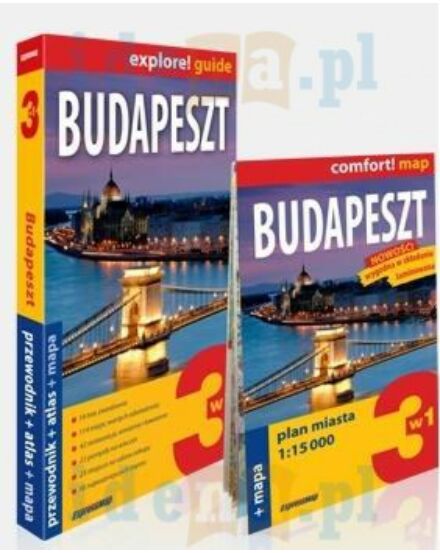 Cartographia Budapest útikönyv 3 az 1-ben  (lengyel) - Expressmap 9788380465503