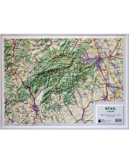 Cartographia Bükk dombortérkép 63 X 57 - HM 9789632571577