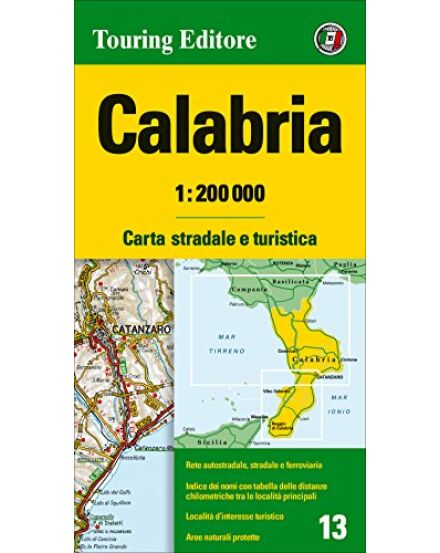 Cartographia Calabria régiótérkép 1:200 000 - TCI 9788836562985