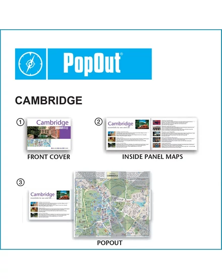 Cartographia Cambridge PopOut várostérkép 9781914515255