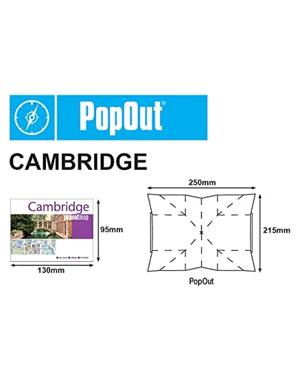 Cartographia Cambridge PopOut várostérkép 9781914515255