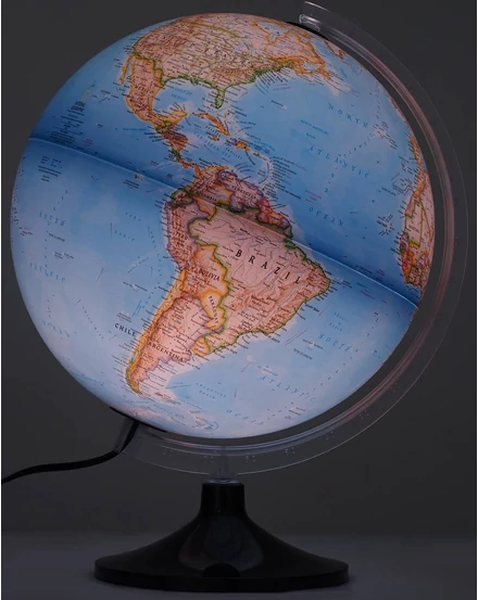 National Geographic CARBON C földgömb 30 cm - politikai, műanyagtalpas, világító