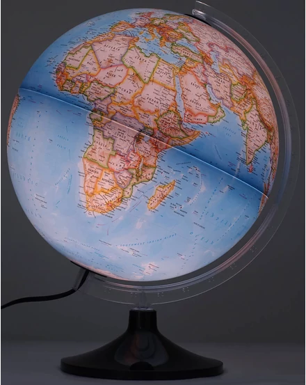 National Geographic CARBON C földgömb 30 cm - politikai, műanyagtalpas, világító