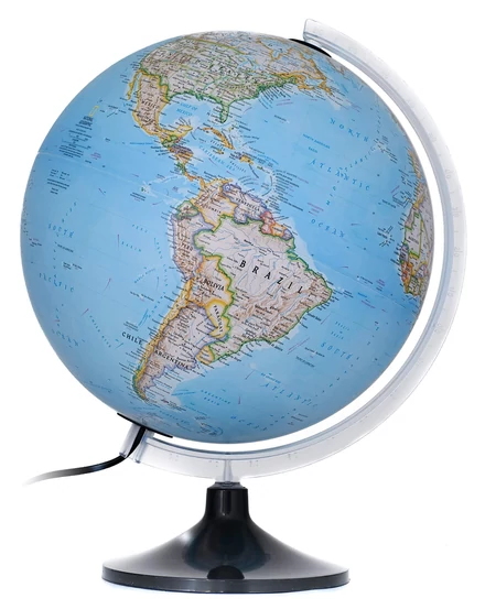 National Geographic CARBON C földgömb 30 cm - politikai, műanyagtalpas, világító