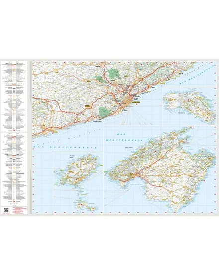 Costa Brava, Baleár-szigetek térkép 1:225e Marco Polo