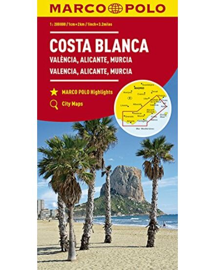 Cartographia  - Costa Blanca, Valencia, Granada térkép