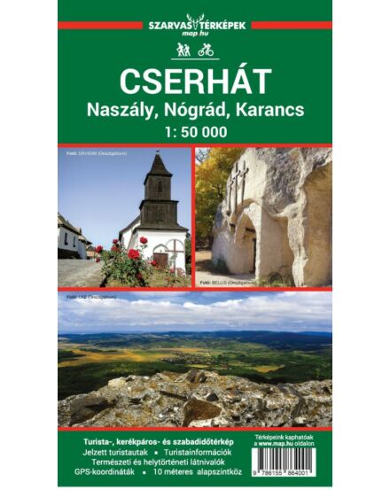 Cartographia  - Cserhát, Naszály, Nógrád, Karancs turistatérkép